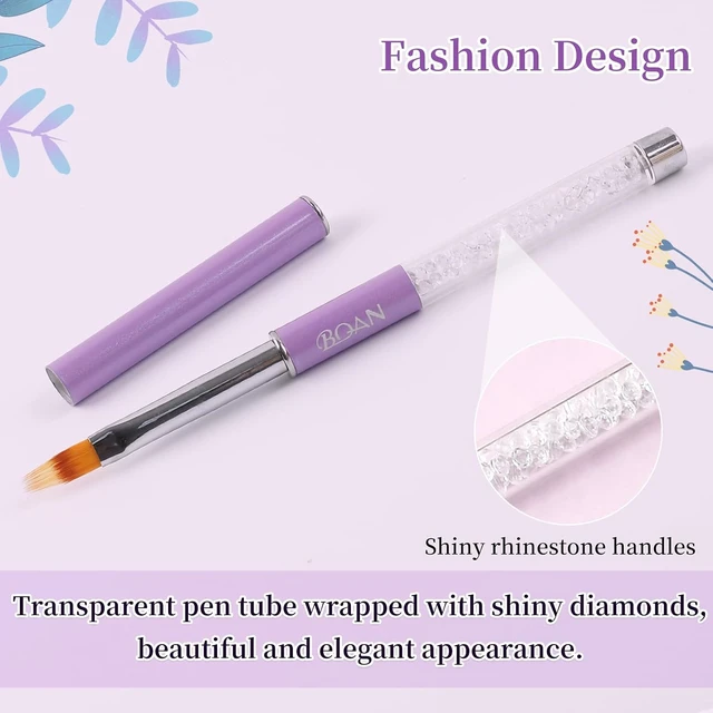 Alt view image 5 of 6 - BQAN Nail Ombre Brush 1Pcs for Gradient & Gel Nail Art Design