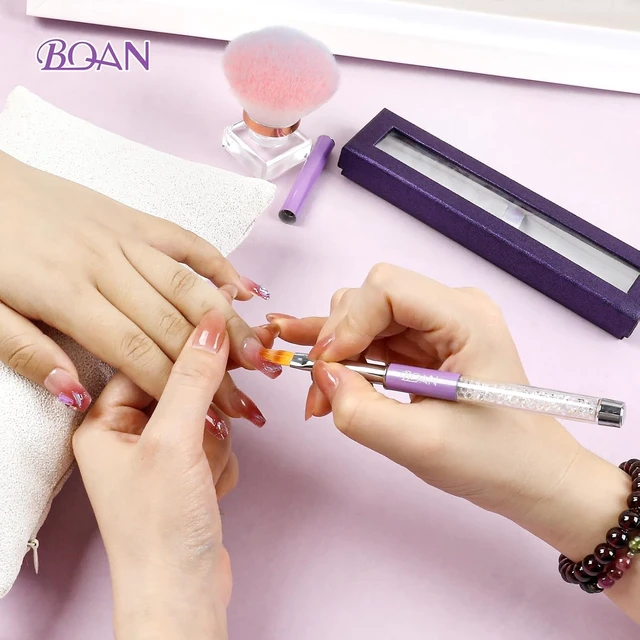 Alt view image 6 of 6 - BQAN Nail Ombre Brush 1Pcs for Gradient & Gel Nail Art Design