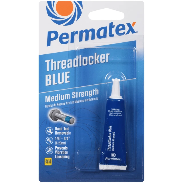 Main image of Permatex 75185 Medium Strength Threadlocker Blue, 6ml