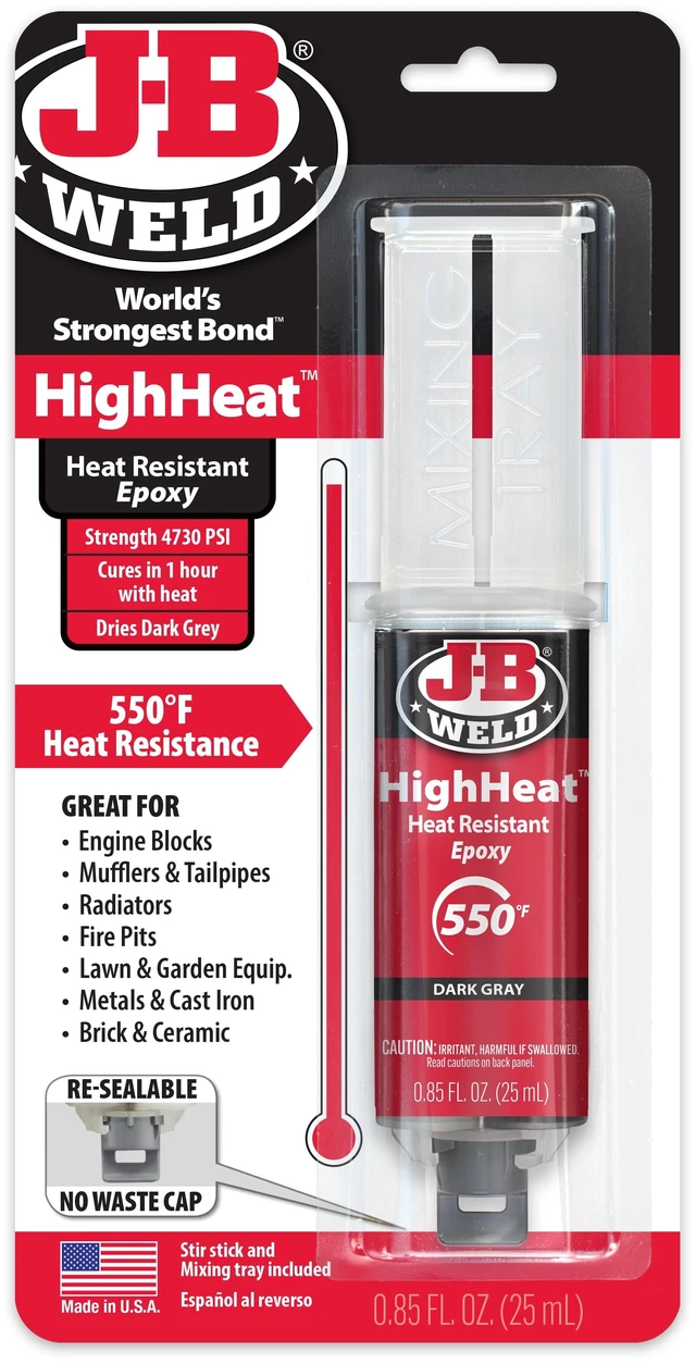 Main image of J-B Weld Highheat Syringe Epoxy- 25 ml