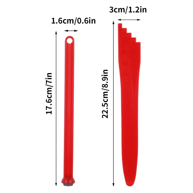 Alt view image 2 of 7 - ASTER 4 Pieces Canning Kit-2 Pieces Canning Magnetic Lid Lifter Canning Lid Lifter (7 Inch) 2 Pieces Canning Bubble Popper Remover Canning Lid Magnet Tools(Red)