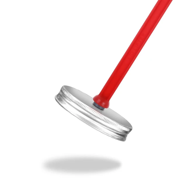 Alt view image 4 of 7 - ASTER 4 Pieces Canning Kit-2 Pieces Canning Magnetic Lid Lifter Canning Lid Lifter (7 Inch) 2 Pieces Canning Bubble Popper Remover Canning Lid Magnet Tools(Red)