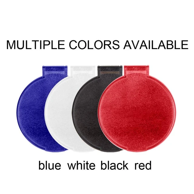 Alt view image 2 of 6 - MOMIRA Compact Mirror Bulk, 3-Pack, 2.4" Dia, Small Mirror for Purse, Blue