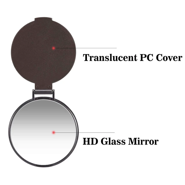 Alt view image 3 of 6 - MOMIRA Compact Mirror Bulk, 3-Pack, 2.4" Dia, Small Mirror for Purse, Blue