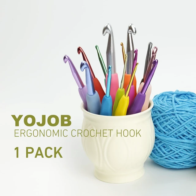 Alt view image 3 of 6 - 4.5mm Crochet Hook, Ergonomic Aluminum Crochet Needles for Arthritic Hands