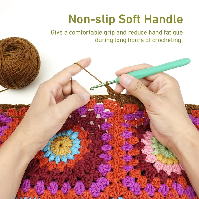 Alt view image 4 of 6 - 4.5mm Crochet Hook, Ergonomic Aluminum Crochet Needles for Arthritic Hands