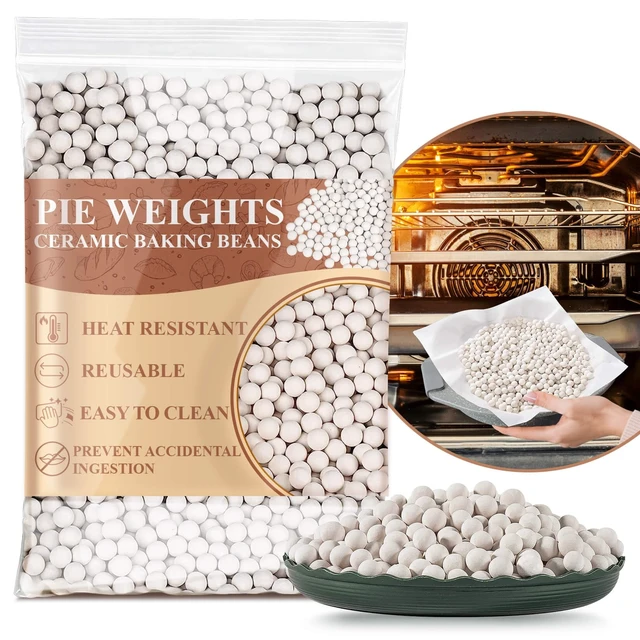 Main image of Sukh 0.94LB Ceramic Pie Weights - Reusable Baking Beans for Blind Baking