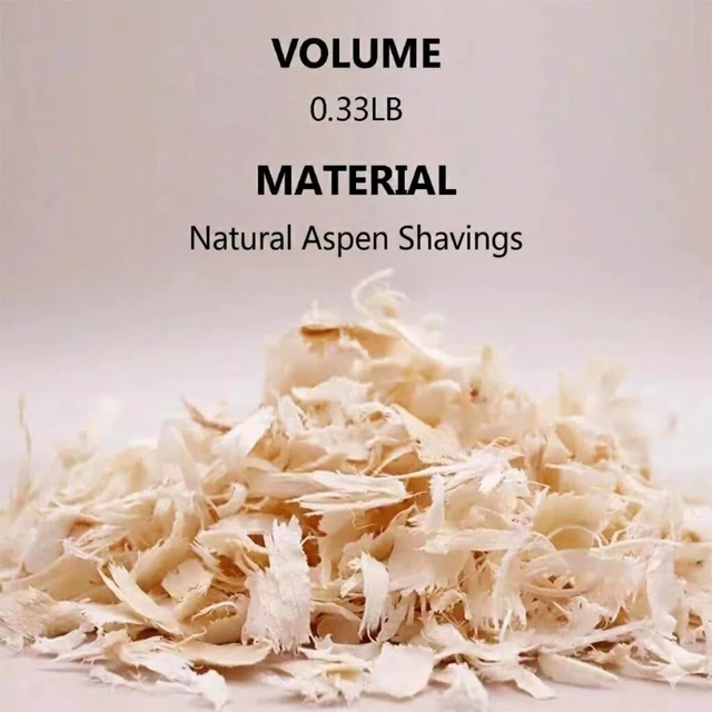 Alt view image 2 of 6 - MANON ROSA Wood Shavings for Bird Bedding - Natural Aspen Soft Low-Dust & Odor-Control Nesting Material for Parakeets Parrots Rabbits Cockatiel for Cages, Nest Boxes, Small Pet Litter