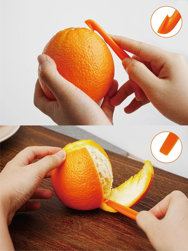 Alt view image 3 of 7 - New Talent 6 Orange Peeler Set Orange Peeler Easy Open Citrus Lemon Citrus Peeler Cutter Vegetable Slicer Fruit Tools Kitchen Gadgets