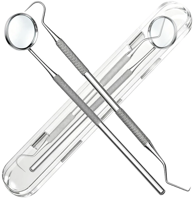 Main image of G.CATACC 2 Pcs Dental Tools, Mouth Mirror and Dental Pick
