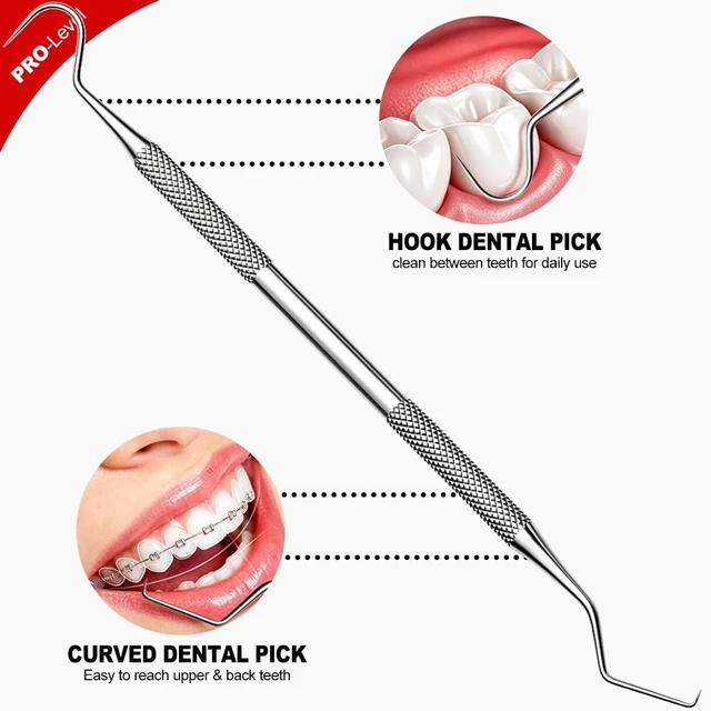 Alt view image 5 of 6 - G.CATACC 2 Pcs Dental Tools, Mouth Mirror and Dental Pick