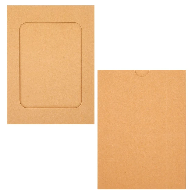 Alt view image 4 of 6 - joycraft 20Pcs Paper Photo Frames, 4x6 Inch Kraft Paper Picture Frames, Hanging Photo Display Banner, DIY Clip Photo Display Holders for Home, Office, Wedding, and Party Decor
