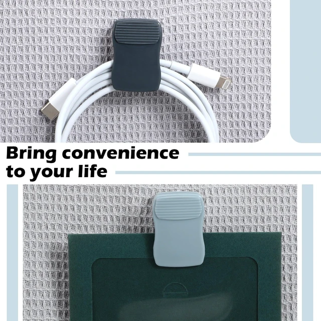 Alt view image 5 of 6 - Chiisong 15 Pcs Cubicle Clips for Fabric Walls, Blue
