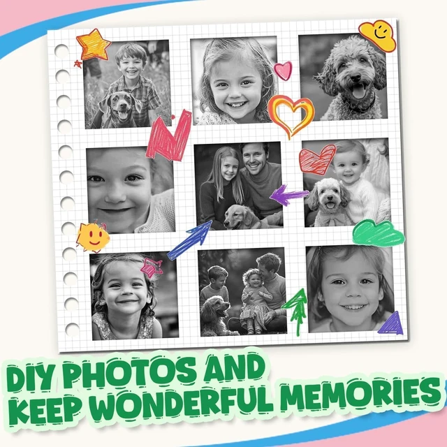 Alt view image 5 of 5 - 940Pcs Kids Camera Paper Roll Refill for Kid Instant Print Camera BPA-Free