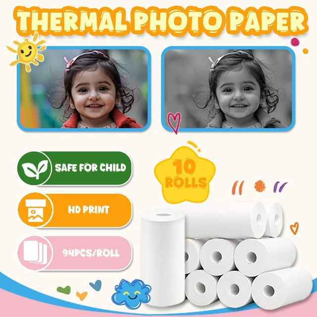 Alt view image 4 of 5 - 940Pcs Kids Camera Paper Roll Refill for Kid Instant Print Camera BPA-Free