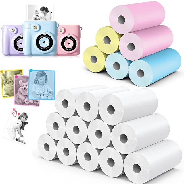 Main image of 18 Rolls Kids Camera Paper Roll Refill Compatible with Most Instant Print Cameras for Kids BPA Free (2.24"x0.98" )
