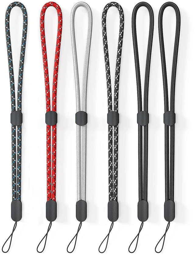 Main image of Avorast 6 Pack Cell Phone Camera Wrist Straps, Wrist Lanyards