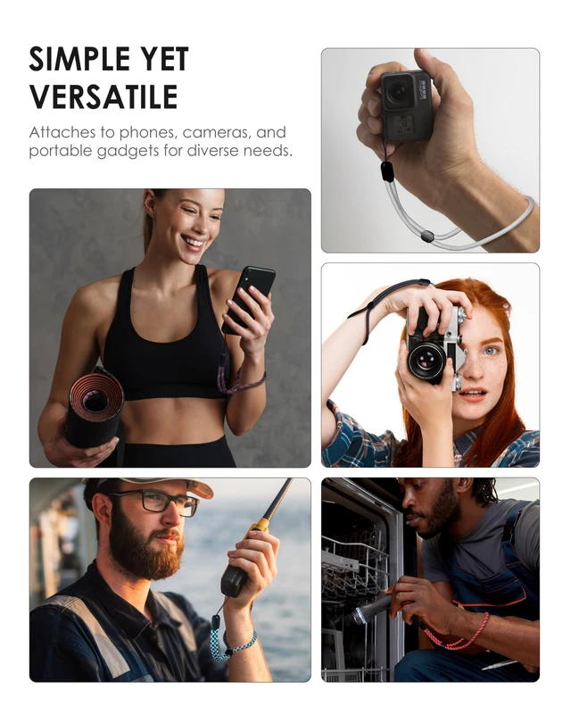 Alt view image 7 of 7 - Avorast 6 Pack Cell Phone Camera Wrist Straps, Wrist Lanyards