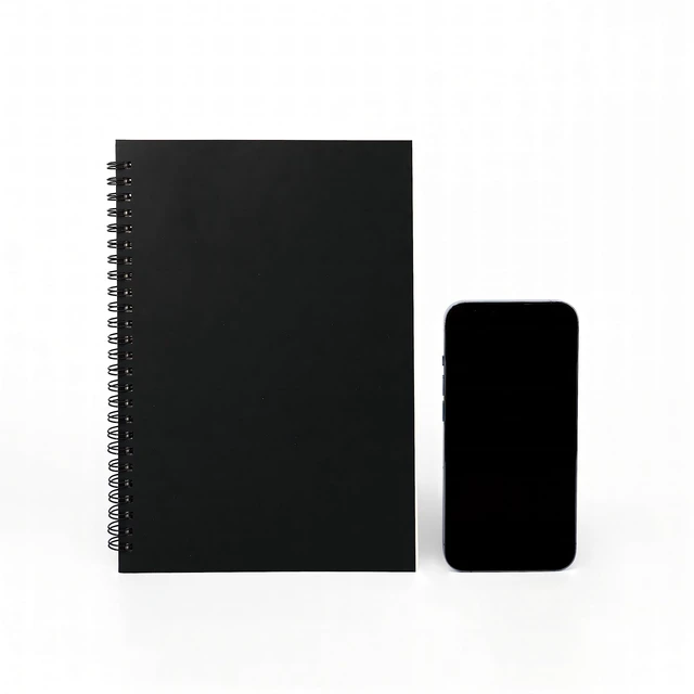 Alt view image 6 of 7 - DSTELIN 9 inch x 6 inch, 100GSM, Blank Spiral Notebook, 1-Pack, Soft Cover, Sketch book, 160 Pages / 80 Sheets, (Black)