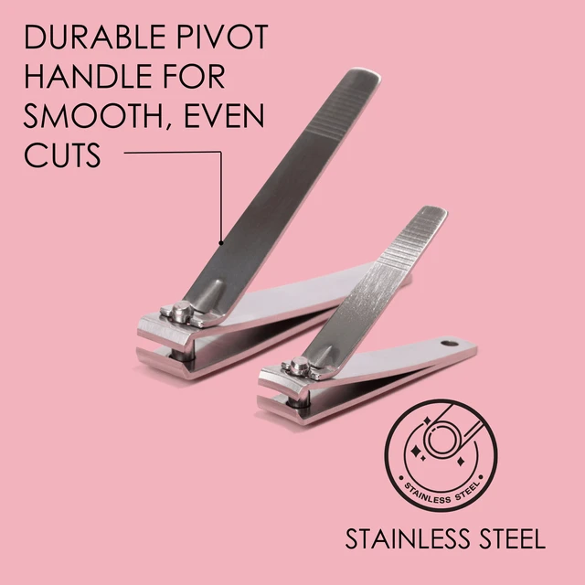 Alt view image 4 of 6 - Japonesque Fingernail & Toenail Clippers, Stainless Steel, 2 pack