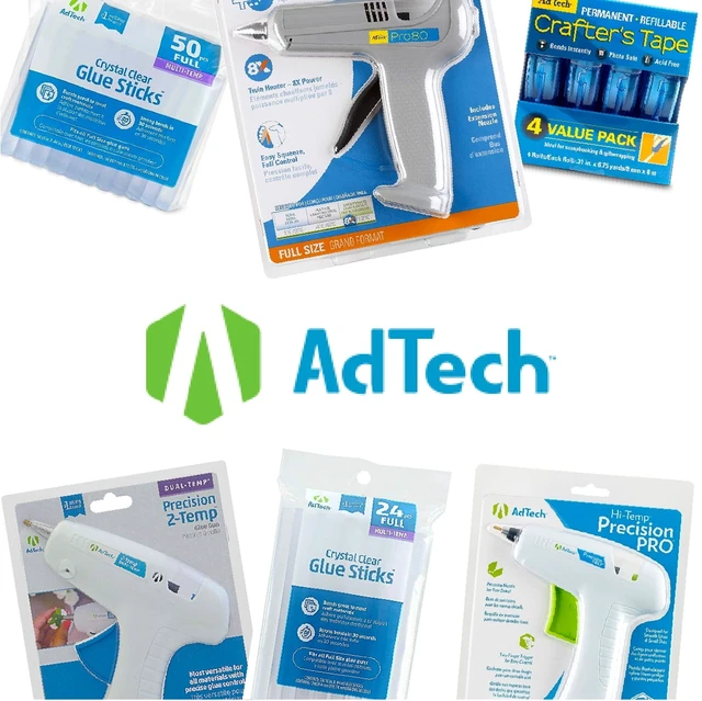 Alt view image 4 of 6 - AdTech Crystal Clear Multi Temp Full Size Hot Glue Sticks, Full Size 10" x .44", 24 Sticks