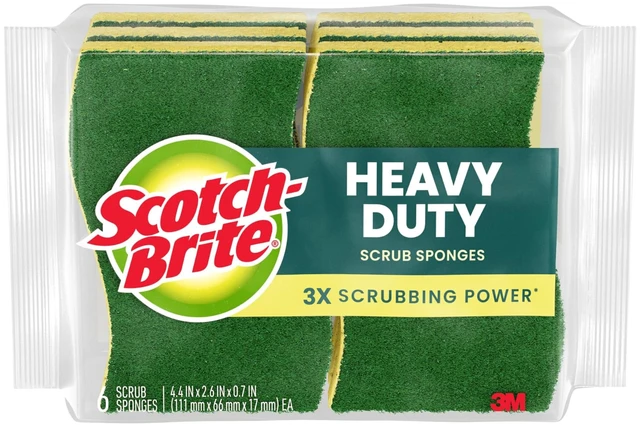 Main image of Scotch-Brite Heavy Duty Scrub Sponge, 6 Pack