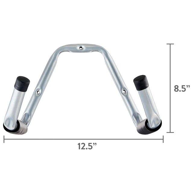 Alt view image 5 of 6 - Hyper Tough Heavy Duty Steel Double-Arm Utility Hook, Gray, 9.45 in x 9 in x 12.2 in