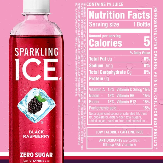 Alt view image 5 of 6 - Sparkling Ice Purple Variety Pack, Flavored Sparkling Water, 17 fl oz, 12 count
