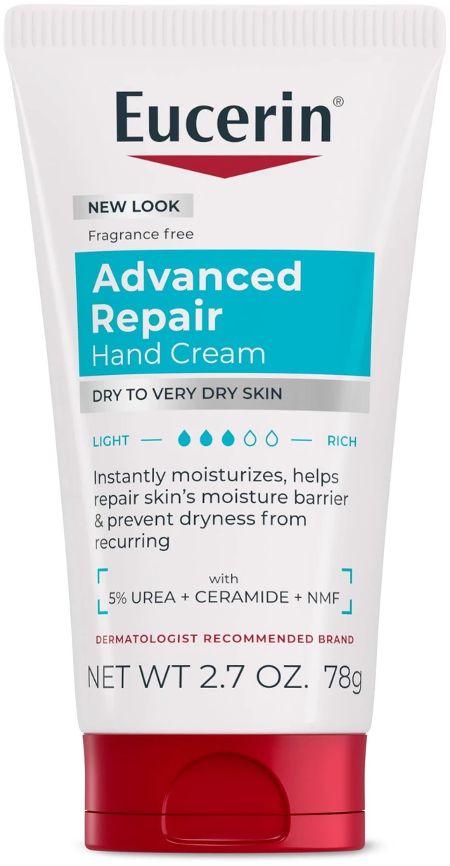 Main image of Eucerin Advanced Repair Hand Cream, Travel Size, 2.7 oz Tube