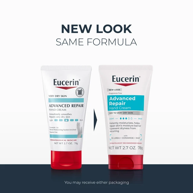 Alt view image 5 of 5 - Eucerin Advanced Repair Hand Cream, Travel Size, 2.7 oz Tube