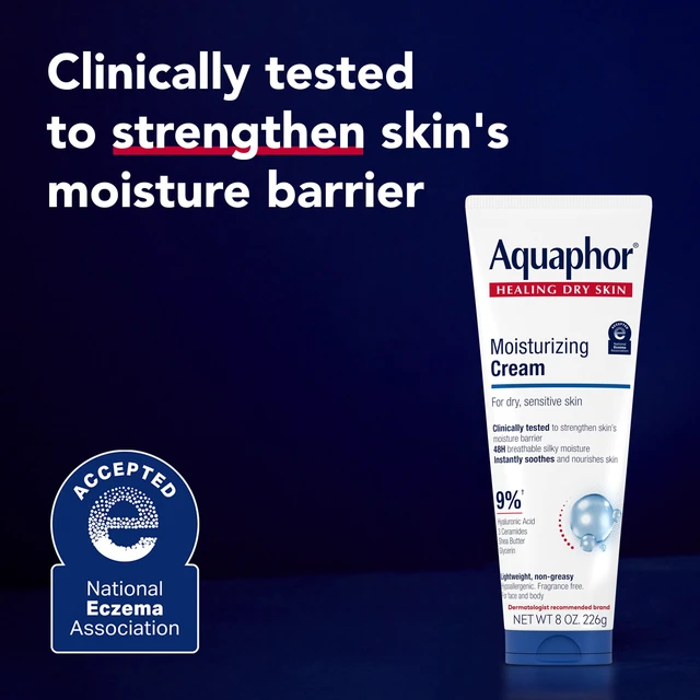 Alt view image 3 of 5 - Aquaphor Moisturizing Face and Body Cream, 8 oz Tube