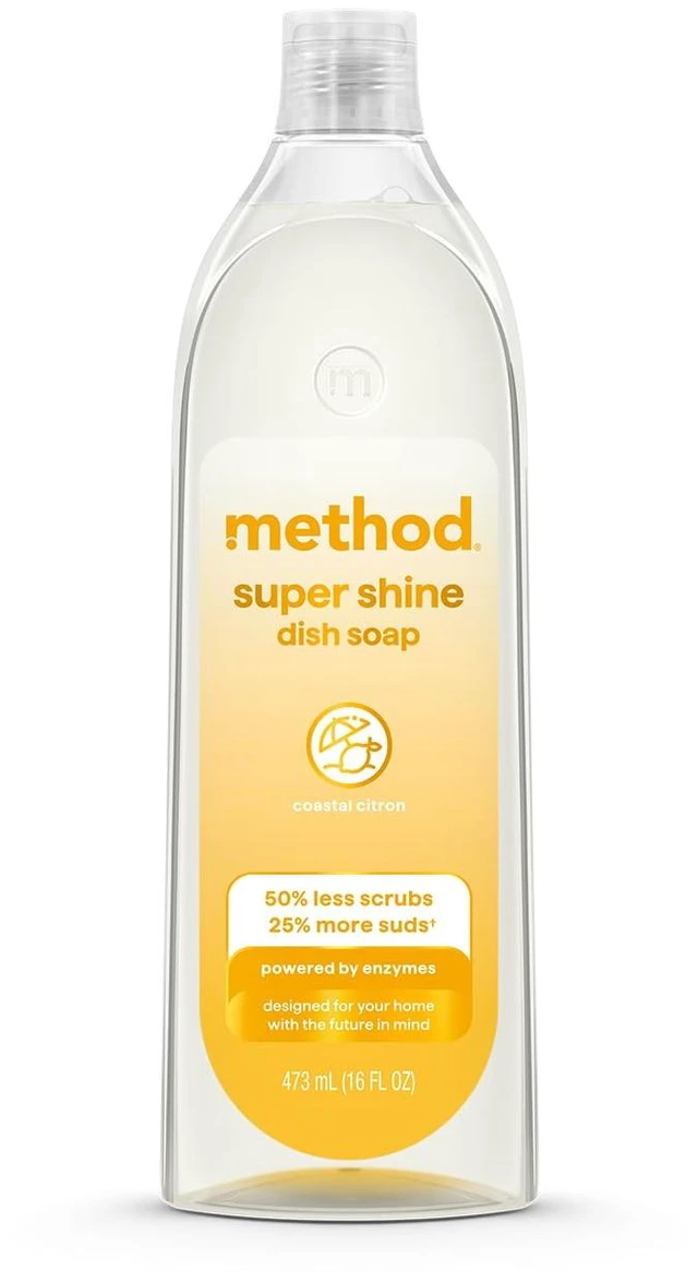 Main image of method Super Shine Liquid Dish Soap, Coastal Citron Scented, 16 fl oz