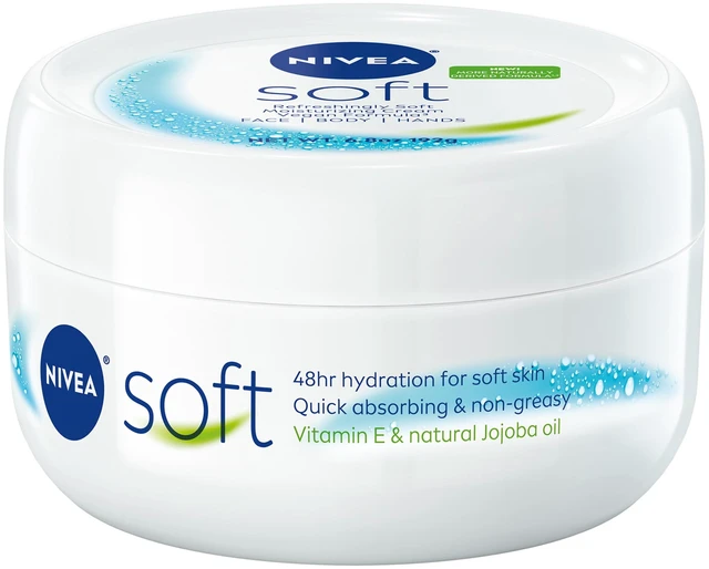 Main image of NIVEA Soft Moisturizing Cream for Body, Face and Hands, 6.8 oz