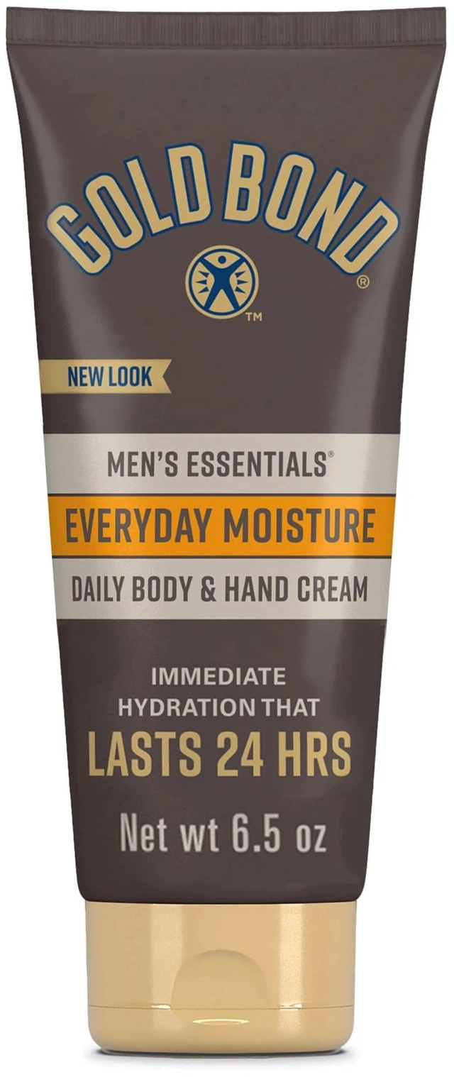Main image of Gold Bond Men's Essentials Everyday Moisture Daily Body and Hand Cream, 6.5 oz., With Vitamin C