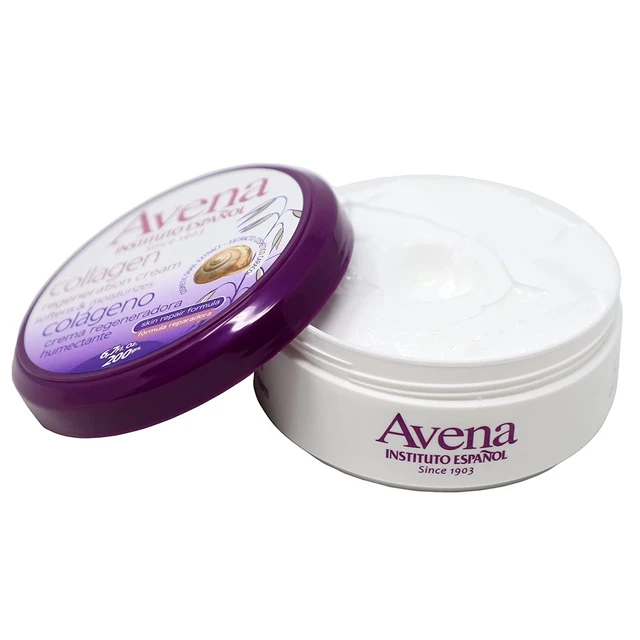Alt view image 4 of 5 - (3 pack) Avena Instituto Espanol Collagen Regeneration, Hand & Body Cream, Softens and Moisturizes, All Skin, 6.8 Fl Oz