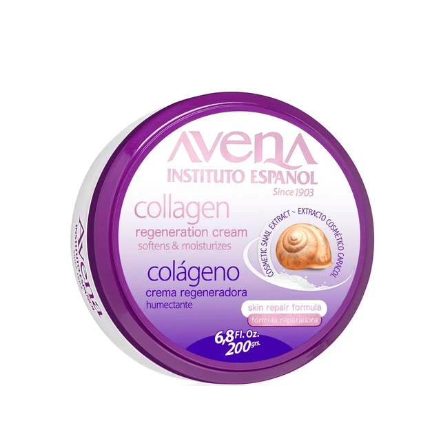 Alt view image 5 of 5 - (3 pack) Avena Instituto Espanol Collagen Regeneration, Hand & Body Cream, Softens and Moisturizes, All Skin, 6.8 Fl Oz