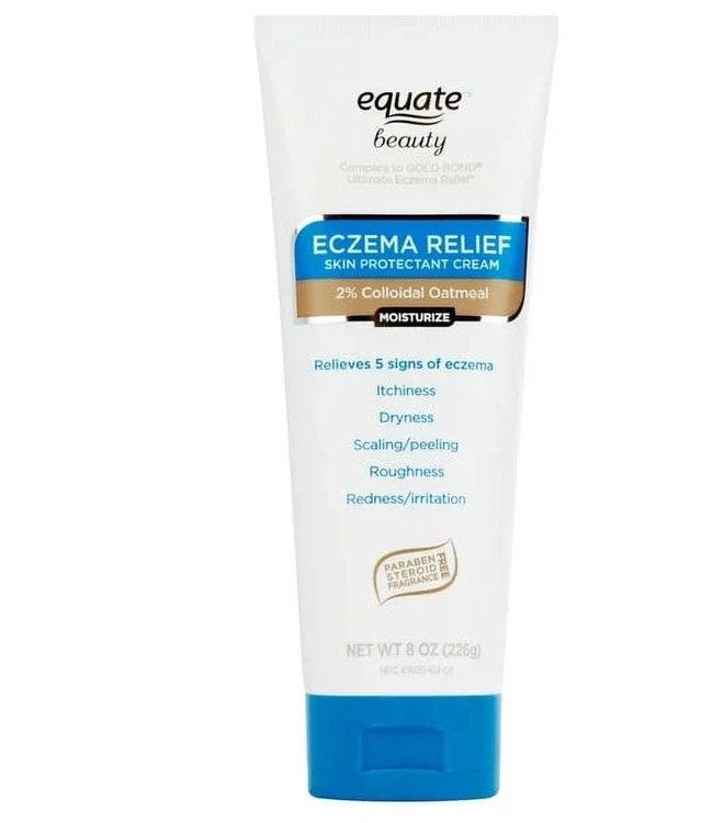 Main image of Equate Beauty Eczema Relief Skin Protectant Cream with 2% Colloidal Oatmeal, 8 oz