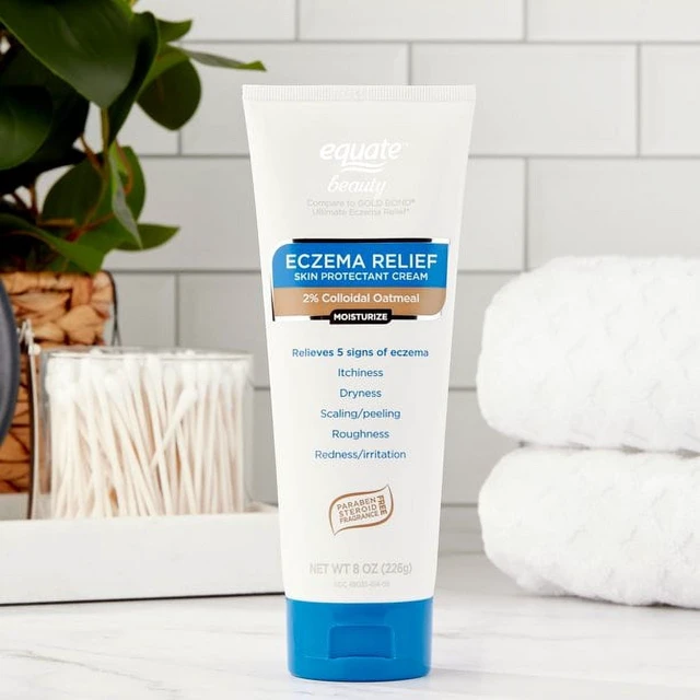 Alt view image 3 of 6 - Equate Beauty Eczema Relief Skin Protectant Cream with 2% Colloidal Oatmeal, 8 oz