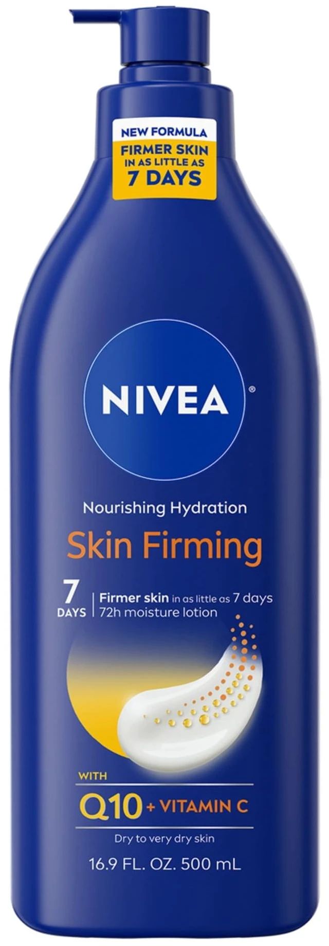 Main image of NIVEA Nourishing Hydration Skin Firming Body Lotion for Dry Skin with Q10 and Vitamin C, 16.9 fl oz