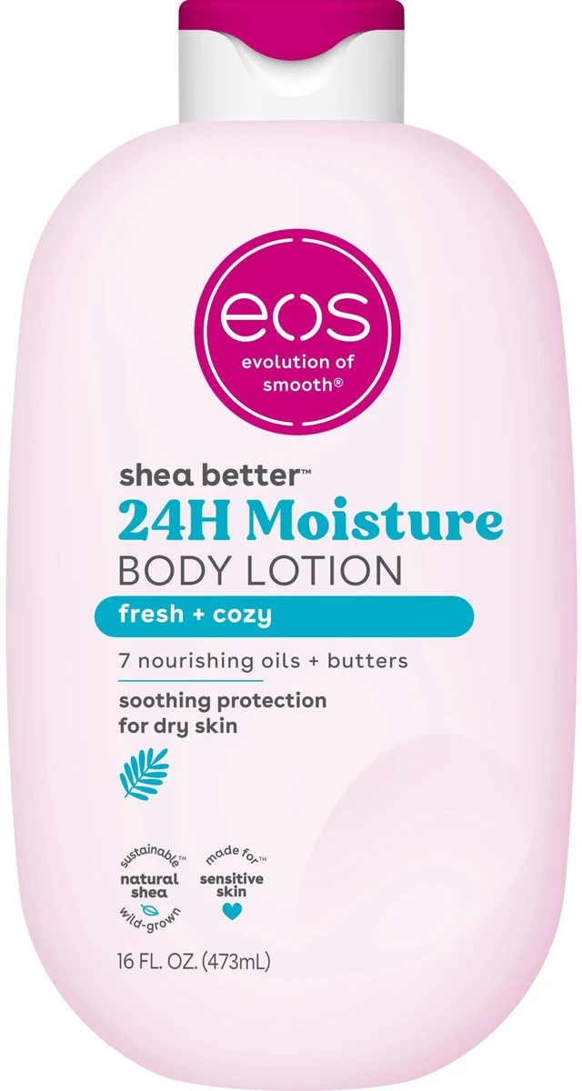 Main image of eos Fresh & Cozy Body Lotion, 24 Hour Moisturizing Daily Body Moisturizer for Dry Skin with Shea Butter & Vitamin E, 16 oz