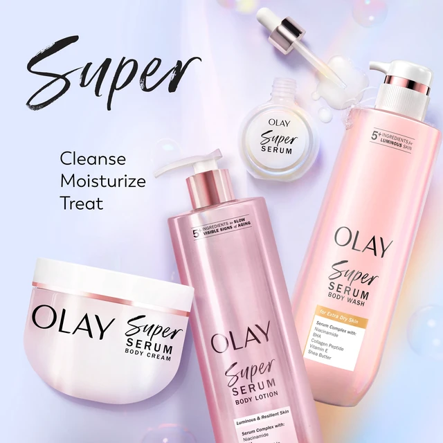 Alt view image 4 of 5 - Olay Super Serum Body Wash for Extra Dry Skin, Serum Complex for Luminous Skin, 20 fl oz