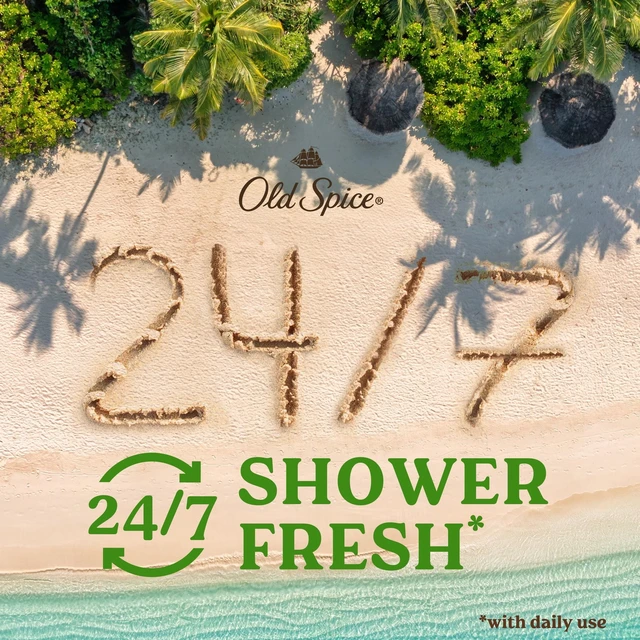 Alt view image 5 of 6 - Old Spice Body Wash for Men, 24/7 Shower Fresh, Fiji-Palm Tree + Coconut, 30 fl oz