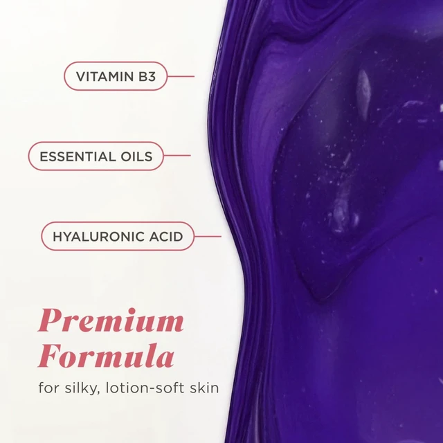 Alt view image 2 of 6 - Caress Black Orchid & Patchouli Oil Body Wash, Moisturizing Body Wash with Hyaluronic Acid & Vitamin B3, 20 oz