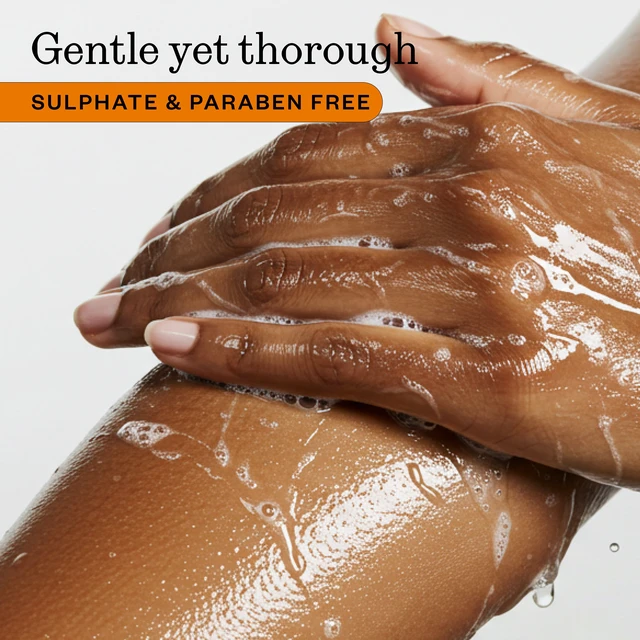 Alt view image 4 of 5 - True Sandalwood & Cocoa Body Wash, Sulfate-Free, Moisturizing and Hydrating Formula for Women & Men, 18 fl oz