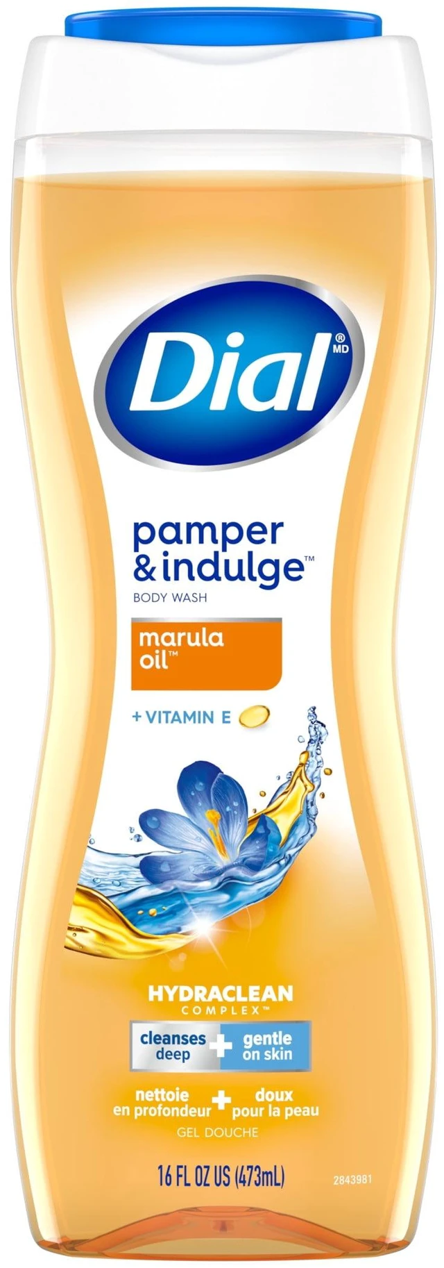 Main image of Dial Pamper & Indulge Body Wash, Marula Oil, Gentle on All Skin Types, 16 fl oz