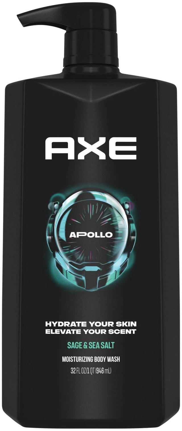 Main image of AXE Body Wash All-Day Fresh Shower Gel Apollo Sage & Cedarwood Men's Body Wash With Odor-Busting Prebiotics ,32 fl oz Pump