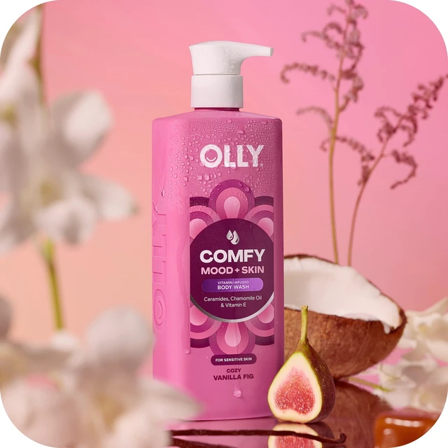 Alt view image 6 of 6 - OLLY Body Wash with ceramides, chamomile oil & vitamin E Comfy Mood + Skin to Hydrate & Nourish Skin, 17 Fl Oz