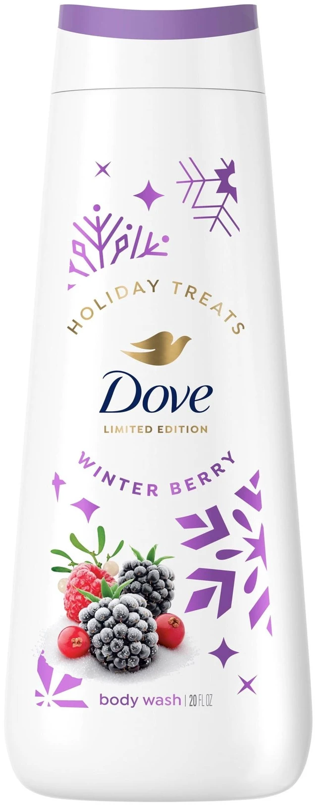 Main image of Dove Limited Edition Holiday Treats Body Wash Winter Berry for Deep Nourishment, 20 Fl Oz