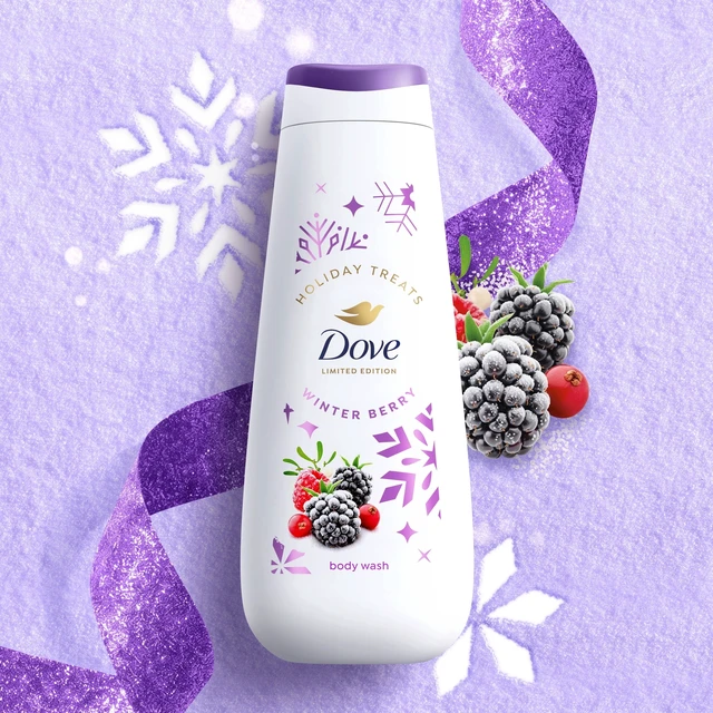 Alt view image 2 of 6 - Dove Limited Edition Holiday Treats Body Wash Winter Berry for Deep Nourishment, 20 Fl Oz