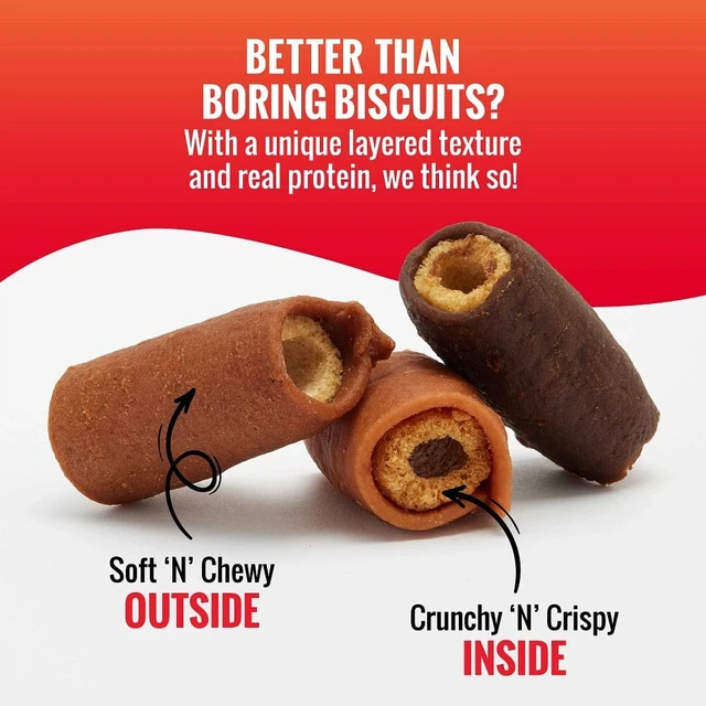 Alt view image 2 of 6 - Good 'n' Tasty Soft & Crunchy Roll High Protein Dog Treat, 3 oz